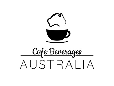 Cafè Beverages Australia Logo Concept adobe illustrator cc australia australia logo australian beverage logo branding cafe logo coffee logo cup logo logo logo concept logo design logo for sale negative space negative space logo steam logo vector