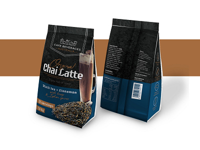 Original chai latte powder Packaging concept branding cafe branding chai packaging packaging packaging design