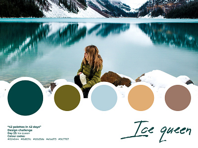 Design Challenge - 42 palettes in 42 days | Day 23 42 42 days 42 palettes 42 palettes in 42 days adobe illustrator cc aqua beige blue brown color palette colour palette daily challenge design challenge designchallenge dribbble design challenge free resource ice blue olive teal turquoise