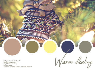 Design Challenge - 42 palettes in 42 days | Day 35 42 42 days 42 palettes 42 palettes in 42 days adobe illustrator cc beige blue christmas color color palette colour palette daily challenge design challenge designchallenge dribbble design challenge free resource green indigo olive yellow