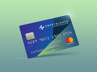 Cryptal Dash Credit/debit card adobe illustrator cc concept concept design credit card credit card design crypto crypto currency debit card draft plastic card