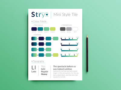 Stryx Consulting mini Style tile