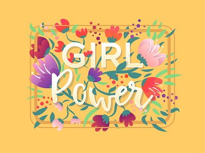 Girl power Typography art | Happy International Women's day! 8 march burst colorful floral floral art floral design flower flower illustration girl girl power illustration typography typography art typography design vector vector art vector illustration vectorart womens day womens day art
