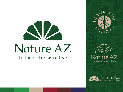 Nature AZ apothecary style logo