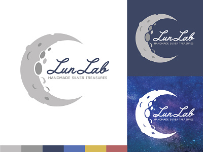 Lun Lab Logo Close up crescent crescent moon jewelery jewelery logo jewellery jewellery logo logo logo design logodesign lunar moon moon logo