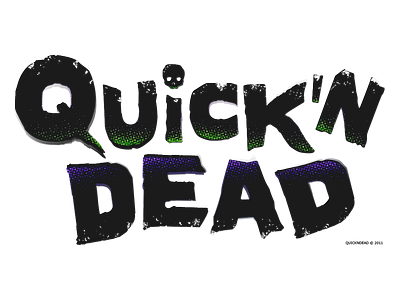 Quickndead Logo Acidic Zombie Version illustrator logo