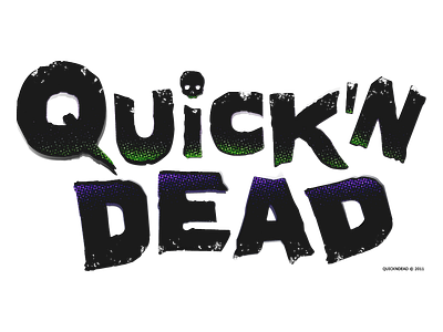 Quickndead Logo Acidic Zombie Version