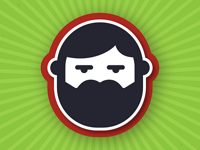 Beard beard design illustration logo vector