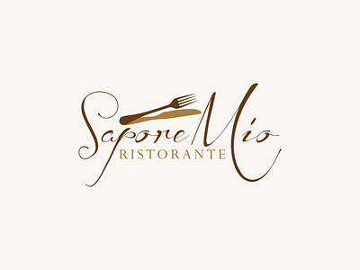 Sapore Mio design logo vector