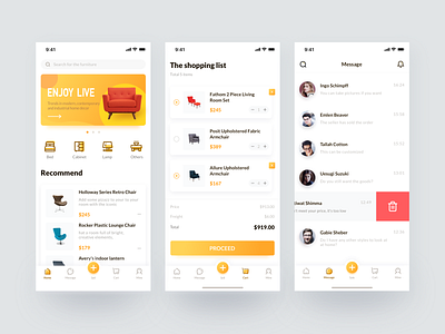 Used furniture social e-commerce by Cao Hao on Dribbble