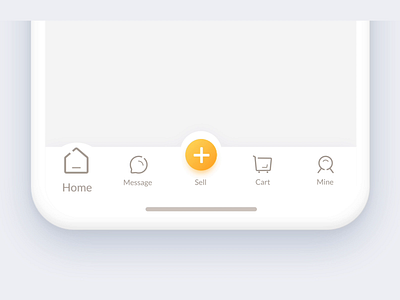 Tabbar icon interactive animation ui ux 网页 设计