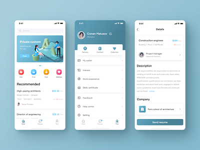 Actual recruitment work project modification by Cao Hao on Dribbble