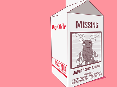 Jared – Milk Carton breast brown carton day olde jared milk missing pink red sepia spud white