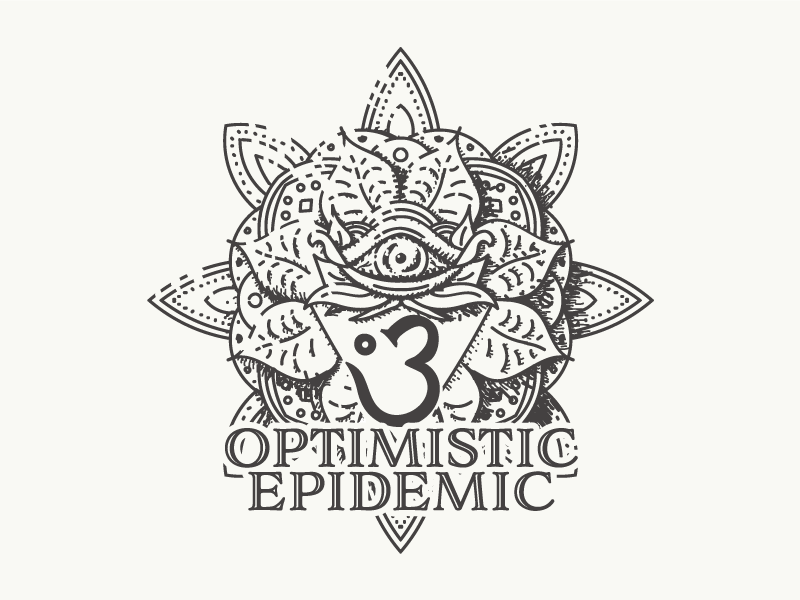 Optimistic Epidemic – Herbal 420 branding bud drugs exploration herbal illustrator logo marijuana ornate weed