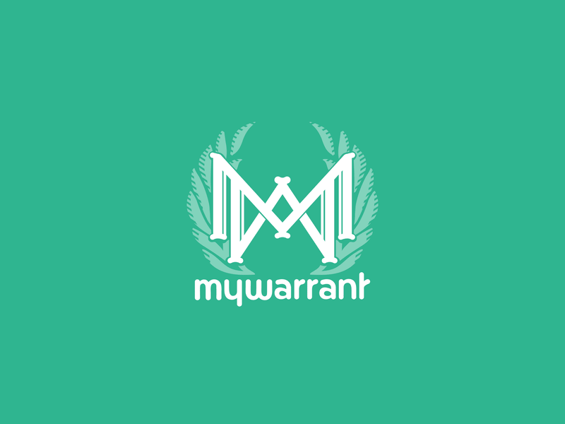 MyWarrant Logo – Fade animation app branding design flat icon illustration lettering logo type typography vector