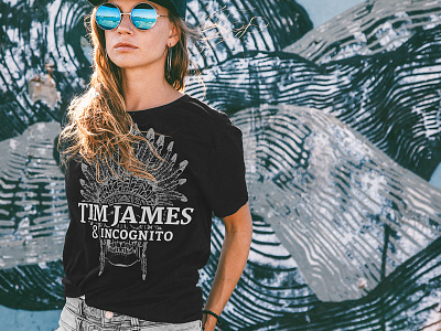 TJ & Incognito – Black Shirts apparel black and white brand illustration logo minimal photography screen printing shirts t-shirt typography