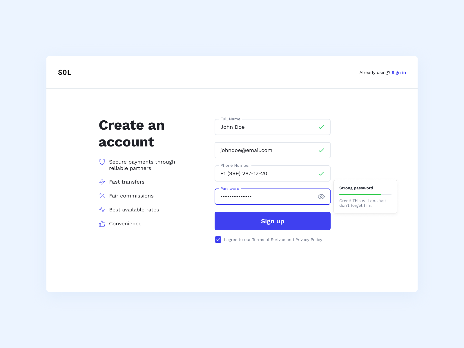 Sign Up - Create an account by Damir on Dribbble