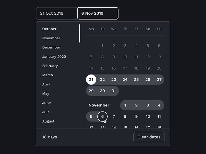 Calendar — Freebies (.fig) by Damir on Dribbble