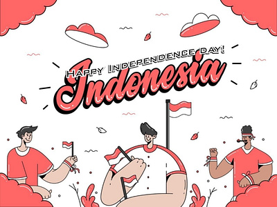 Independence Day Illustration art design flat design illustration independence day indonesia portfolio vector vector design vector illustration
