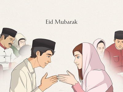 Eid Mubarak Illustration