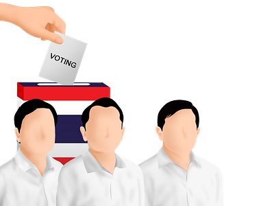 Thailand Voting Illustration