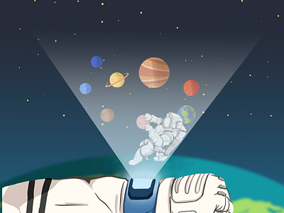 Editorial Illustration: Astronaut