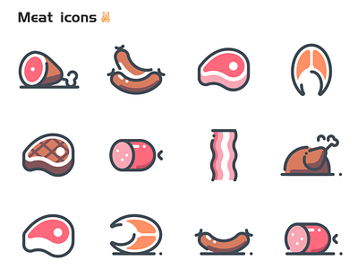 Meat icons