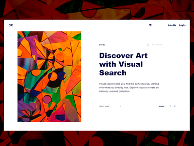 Artists Website Design web ui art design