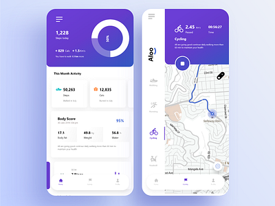 Sports UI app app design sign in ui ux appui color design riding run sports design ui