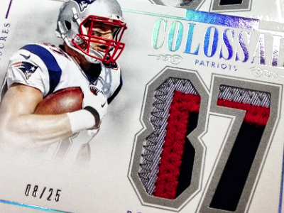 Colossal Jersey Numbers - 2014 National Treasures Football