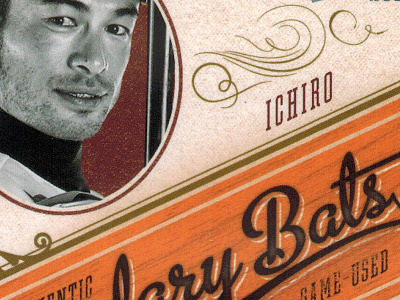 Legendary Bats baseball bats card design ichiro legendary trading