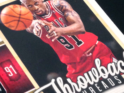 2012-13 Elite Basketball - Throwback Threads Insert basketball bulls cards dennis design rodman trading