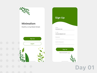 Daily UI - 01 Sign Up