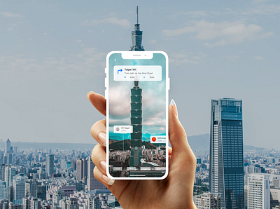 Explore Taipei Through Augmented Reality augmented reality taipei taiwan ui