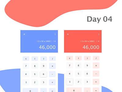 Daily UI 04 - Calculator app calculator dailyui design ui
