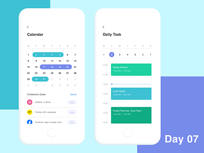 Daily UI 07 - Calendar Setting