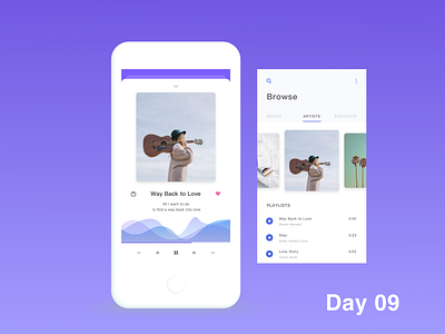 Daily UI 09 - Music Player app dailyui design music music player ui