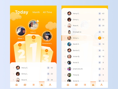 Daily UI 19 - Leaderboard app dailyui design leaderboard ui