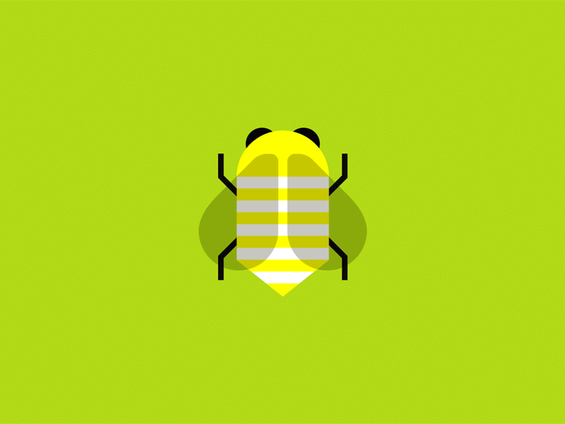 Bee Animation animation bee gif illustration insect loop simple