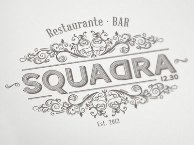 SQUADRA - Restaurante / Bar bar logo ornament restaurant victorian vintage