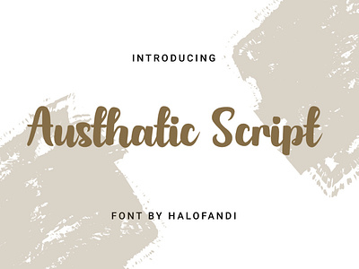 Austhatic Script Font