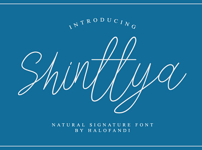 Shinttya Signature Font abc alphabet calligraphy font handwritten letter lettering script type typography