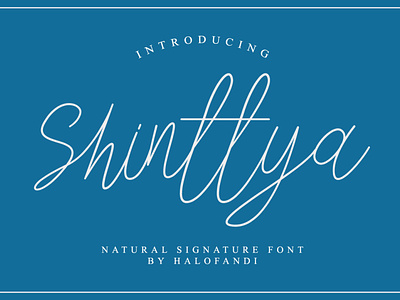 Shinttya Signature Font