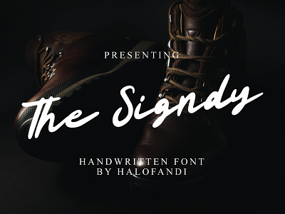 The Signdy Bold Handwritten Font abc bold calligraphic font handwritten letter lettering natural retro script typography vintage