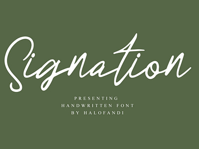 Signation Signature Font