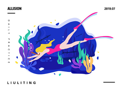 Diving illustrations