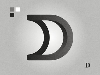 D affinity designer black and white d logo graphic design letter d lettermark logo