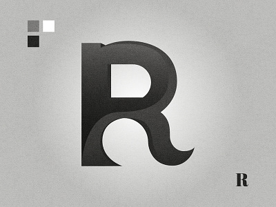 R affinity designer black and white graphic design letter logo letter r lettermark logo logo design r r logo