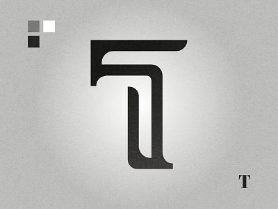 T affinity designer black and white graphic design letter t lettermark logo logo design t t letter t logo