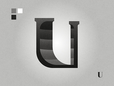 U affinity designer black and white graphic design letter logo letter u lettermark logo logo design u u logo